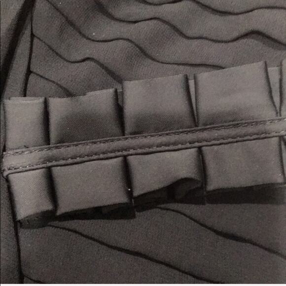 BCBGeneration Black Multi Pleat Dress - Picture 7 of 9